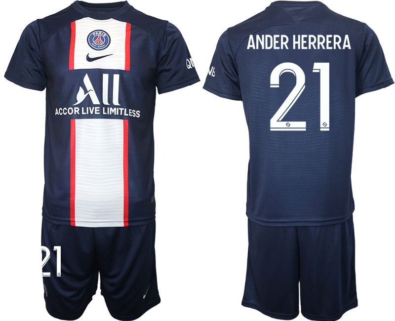 Men 2022-2023 Club Paris St German home blue #21 Soccer Jersey->paris st german jersey->Soccer Club Jersey
